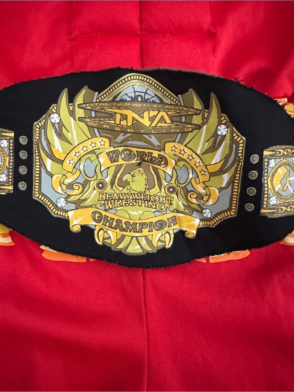 Hulkamania Red Wrestler Kids Costume with Championship Belt